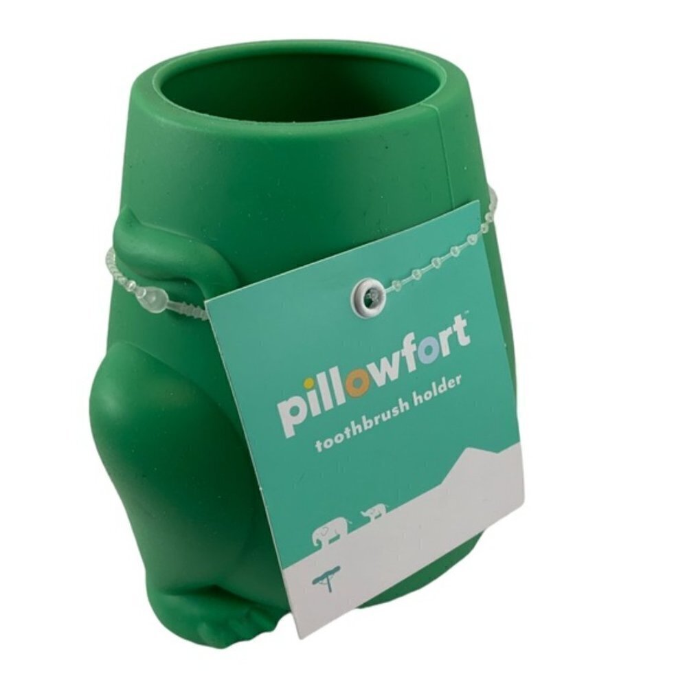 Dino Dinosaur Kids Toothbrush Holder Multi Purpose Dinosaur Storage Green - Picture 3 of 9
